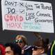 An anti-lockdown protest in Australia.